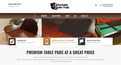 Desktop Screenshot of affordabletablepads.com